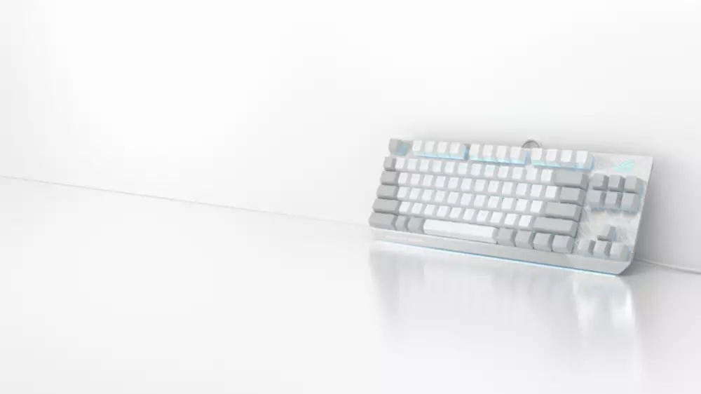 Геймърска Механична Клавиатура ASUS ROG Strix Scope NX TKL Moonlight White