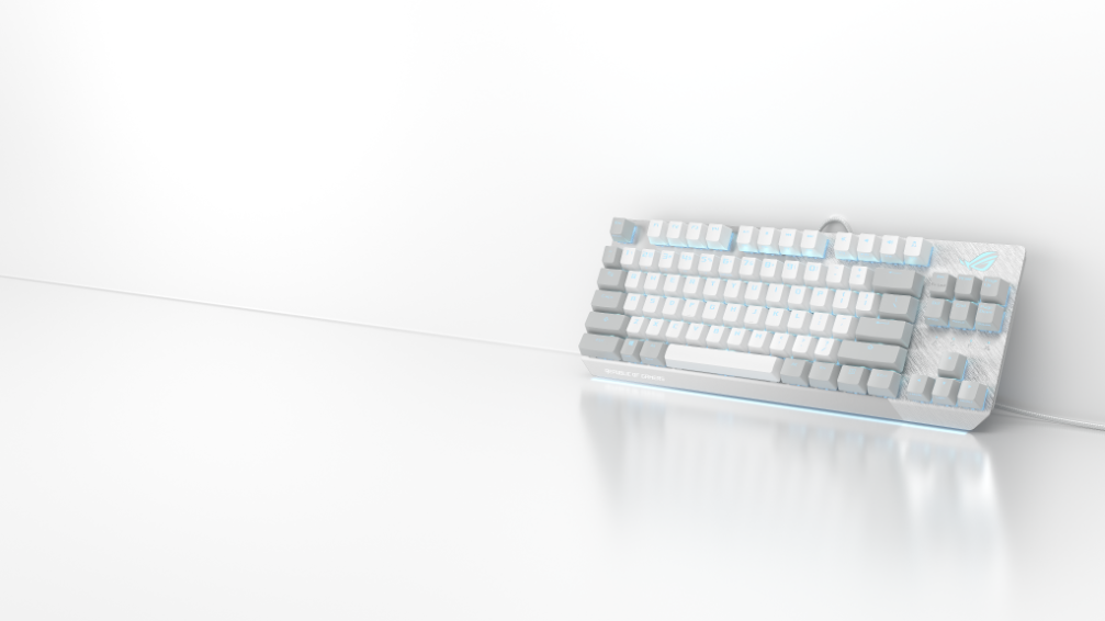 Геймърска Механична Клавиатура ASUS ROG Strix Scope NX TKL Moonlight White