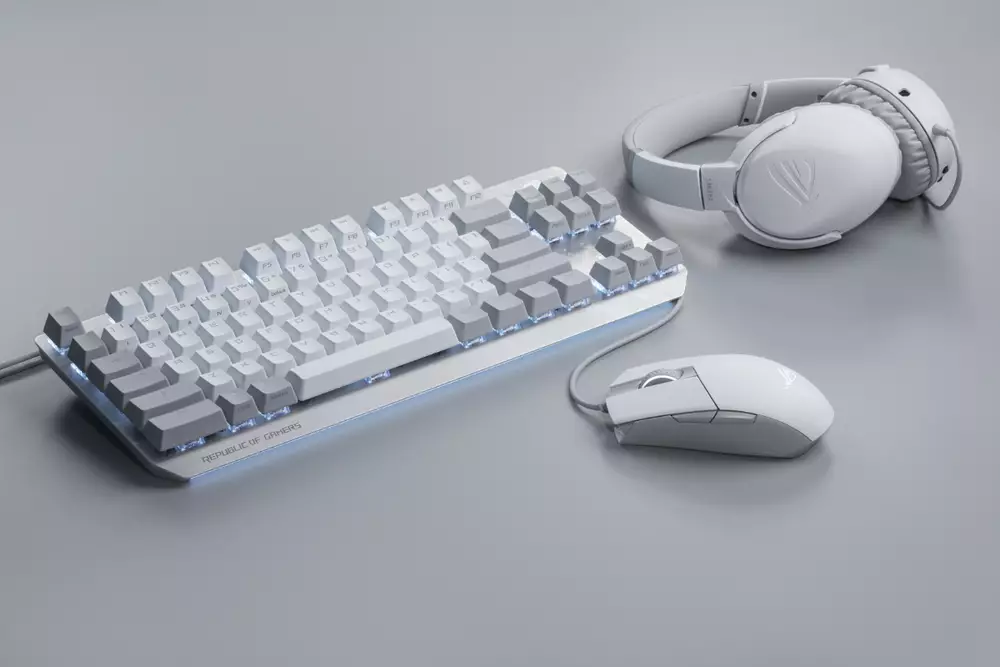 Геймърска Механична Клавиатура ASUS ROG Strix Scope NX TKL Moonlight White