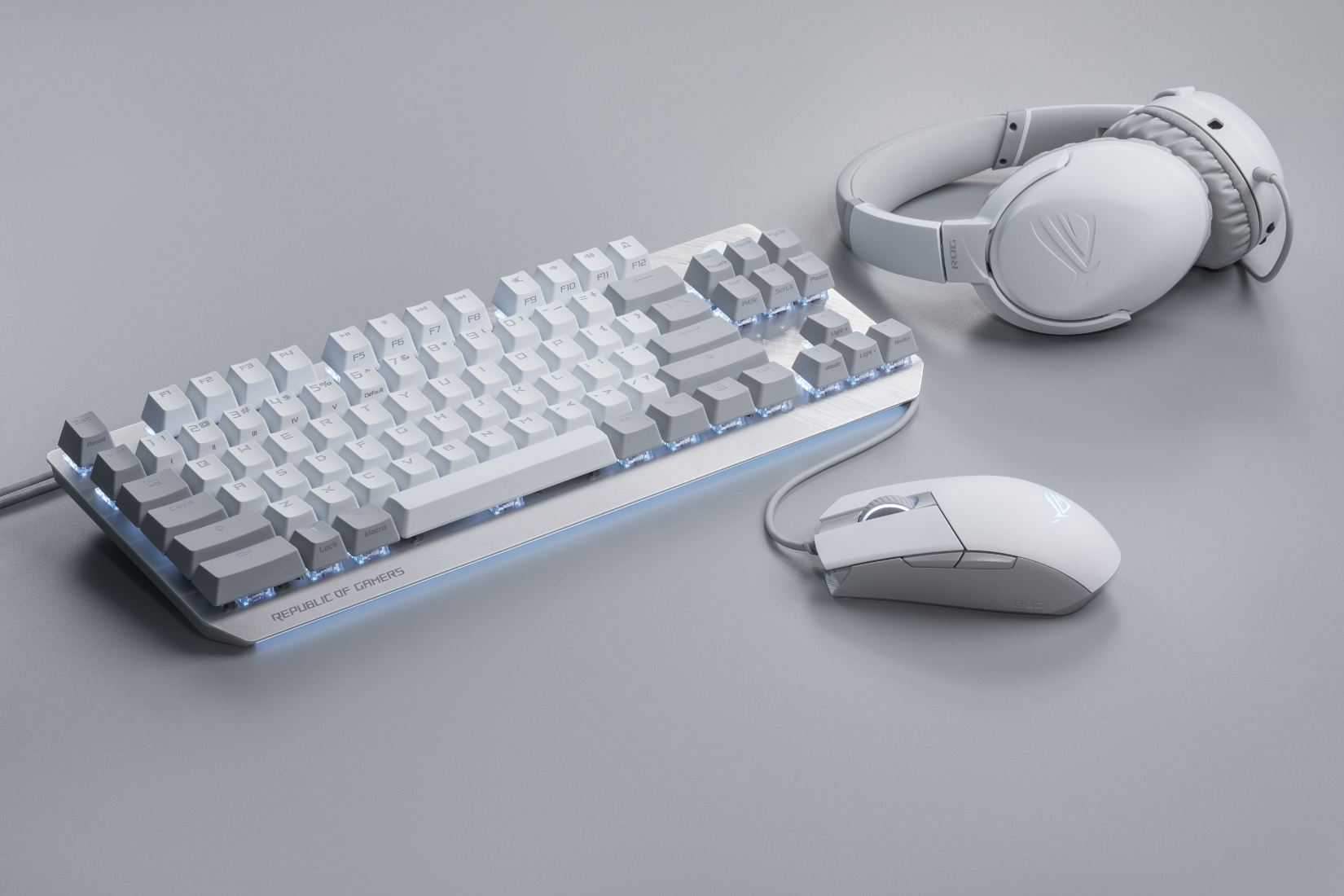Геймърска Механична Клавиатура ASUS ROG Strix Scope NX TKL Moonlight White