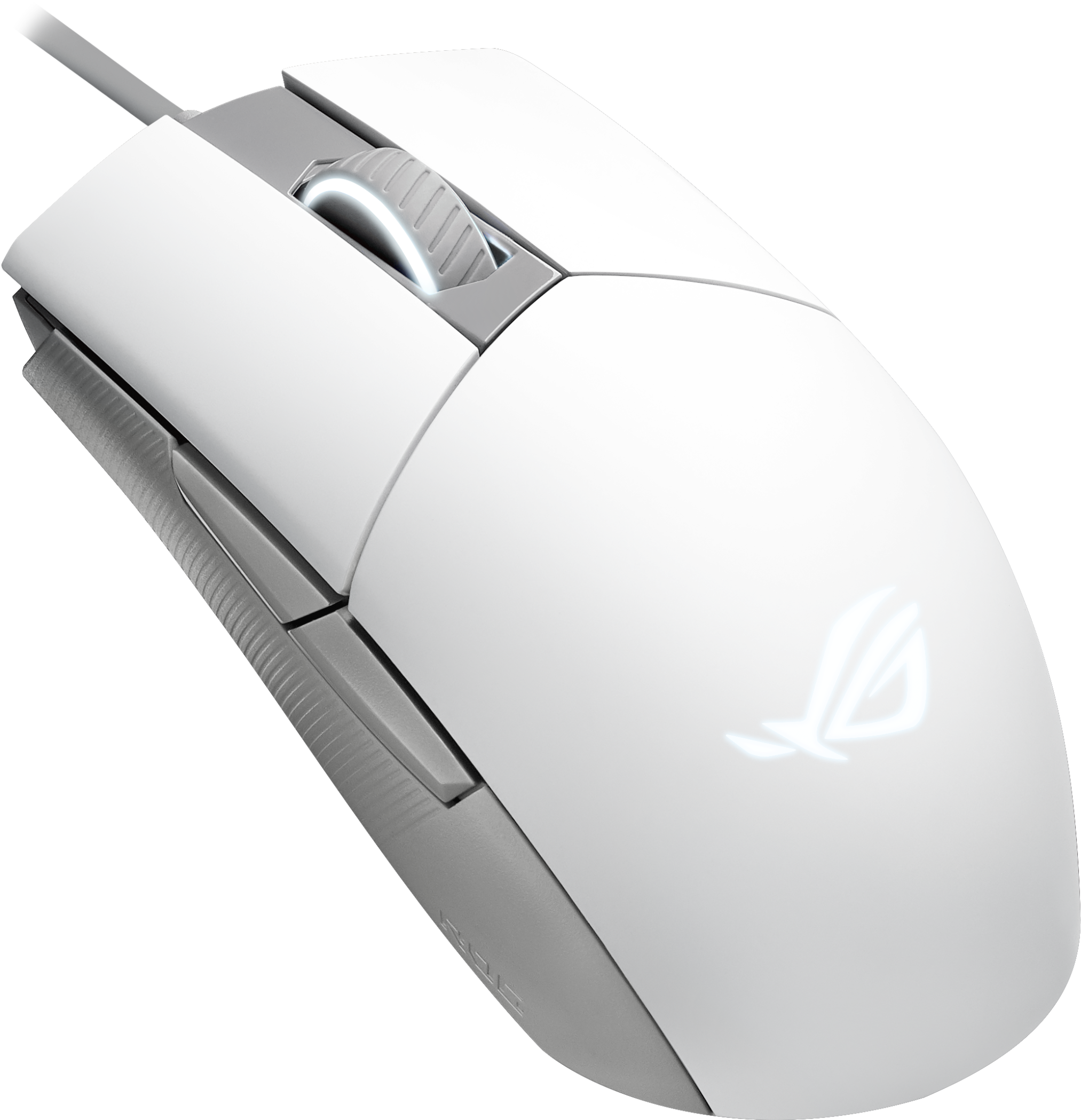 Геймърска мишка ASUS ROG Strix Impact II Moonlight White - 90MP02C0-BMUA00