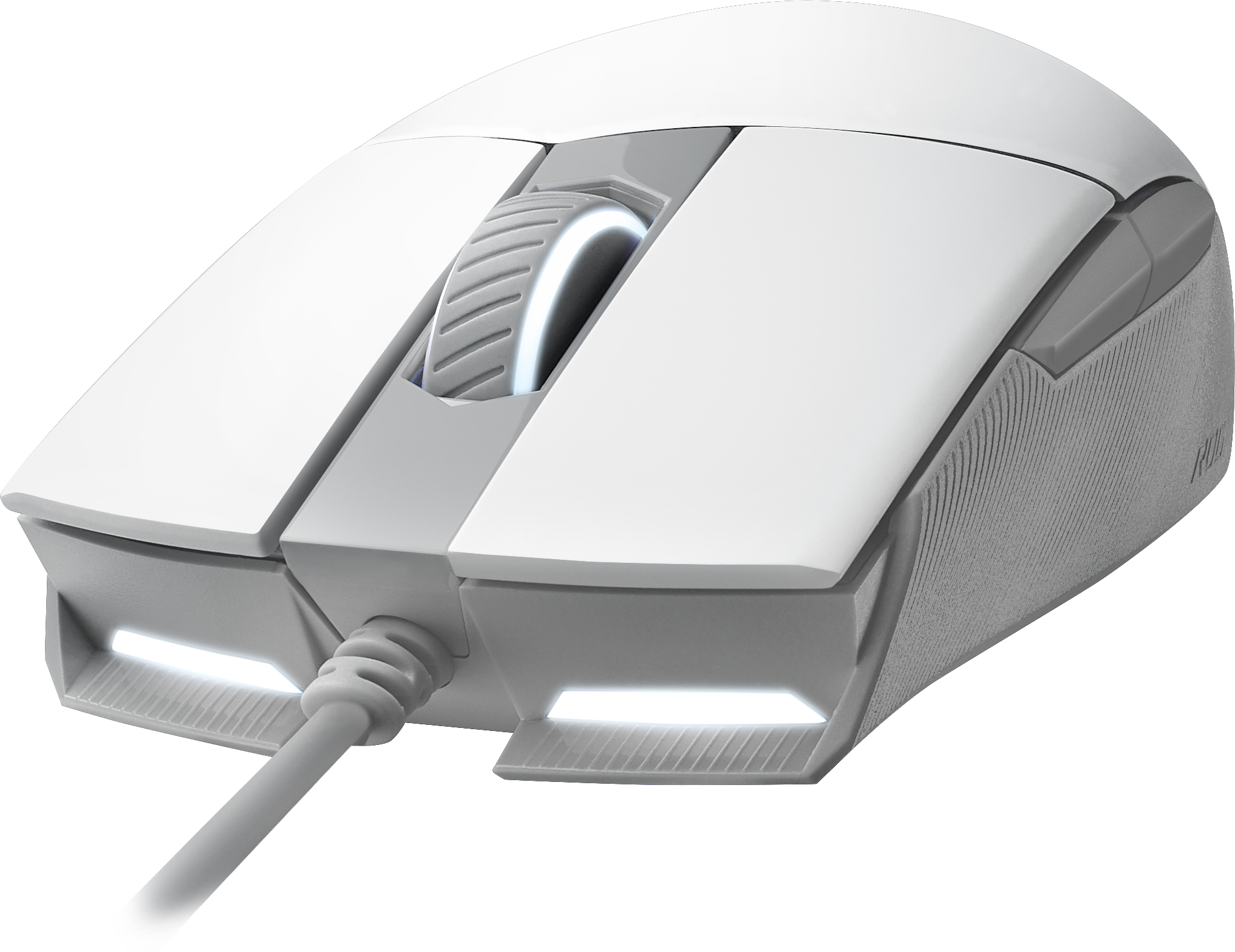 Геймърска мишка ASUS ROG Strix Impact II Moonlight White - 90MP02C0-BMUA00