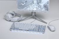 Геймърска мишка ASUS ROG Strix Impact II Moonlight White - 90MP02C0-BMUA00