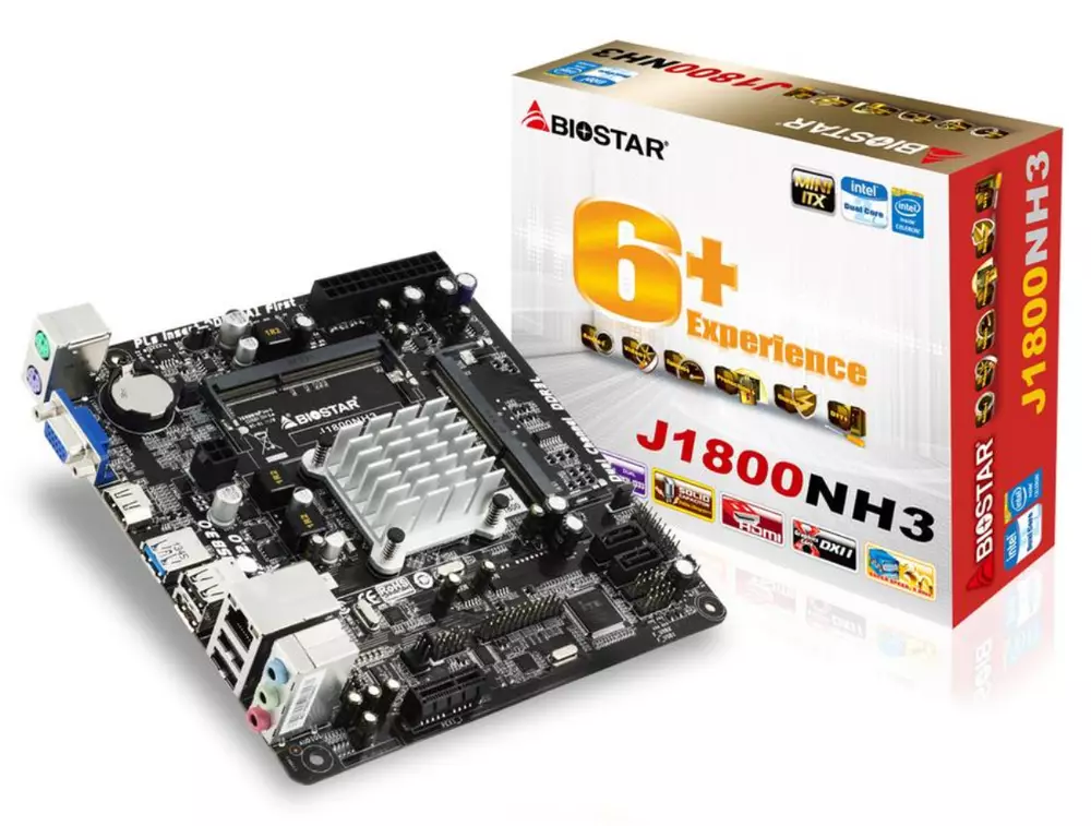Дънна платка Biostar Intel Celeron J1800, Mini-ITX,  2xSO-DIMM DDR3L