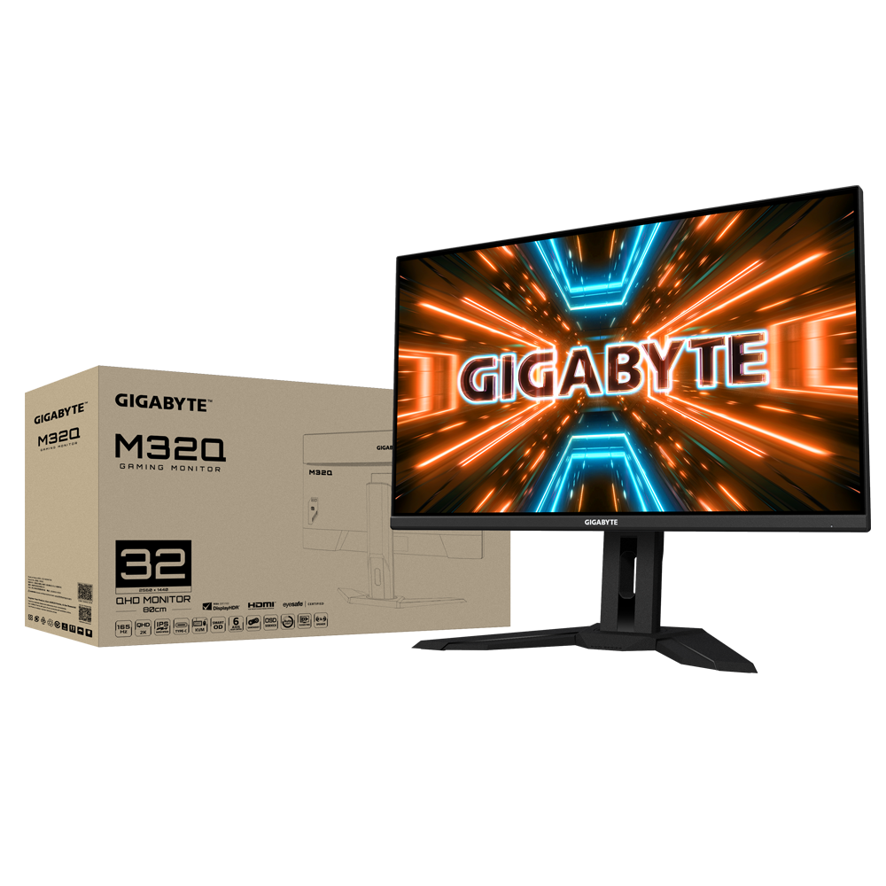 Геймърски Монитор Gigabyte M32Q-EU,SS IPS QHD, HDR, 170hz, 1 ms, KVM