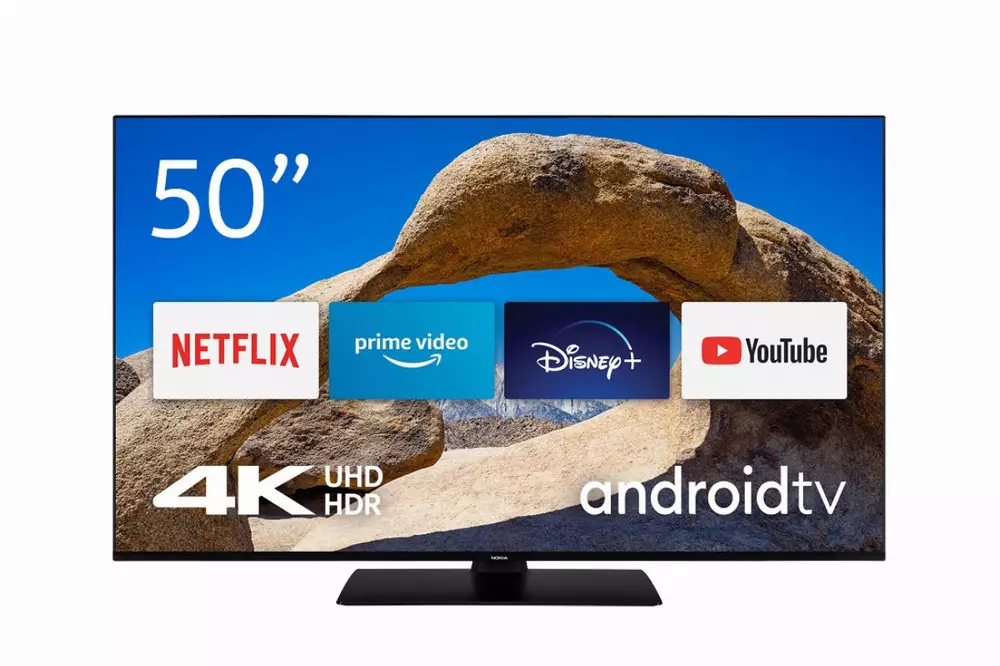 Монитор TV Nokia Smart 5000A, 50", IPS, 4K 3840x2160, HDR10, Dolby Vision, Wi-Fi, Android OS - 5000A4KDA