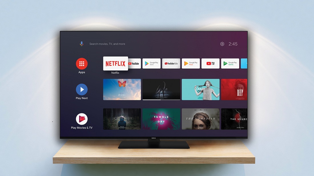 Монитор TV Nokia Smart 5500A, 55", IPS, 4K 3840x2160, HDR10, Dolby Vision, Wi-Fi, Android OS - 5500A4KDA
