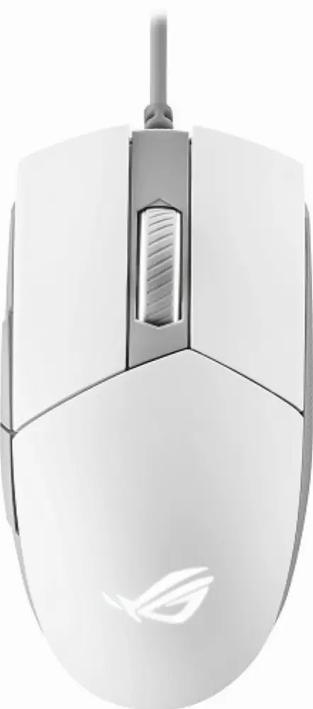 Геймърска мишка ASUS ROG Strix Impact II Moonlight White - 90MP02C0-BMUA00