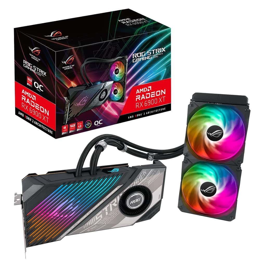 Видео карта ASUS ROG Strix LC Radeon RX 6900 XT TOP 16GB Liquid-Cooled