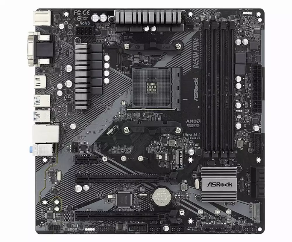 Дънна платка ASROCK B450M PRO4 R2.0