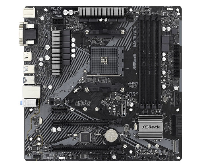 Дънна платка ASROCK B450M PRO4 R2.0