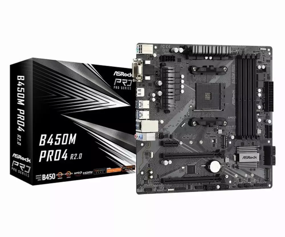 Дънна платка ASROCK B450M PRO4 R2.0