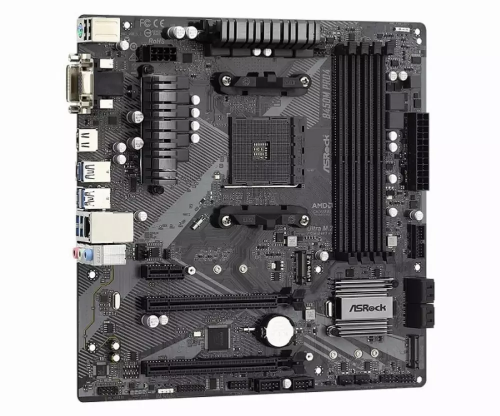 Дънна платка ASROCK B450M PRO4 R2.0