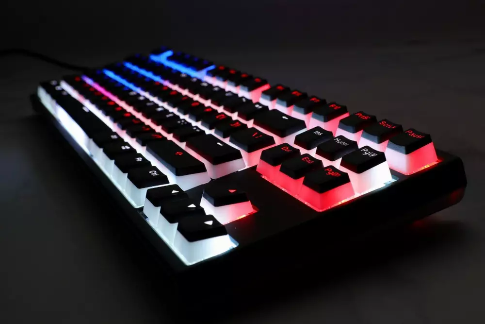 Геймърскa механична клавиатура Ducky One 2 Pudding RGB TKL, Cherry MX Blue