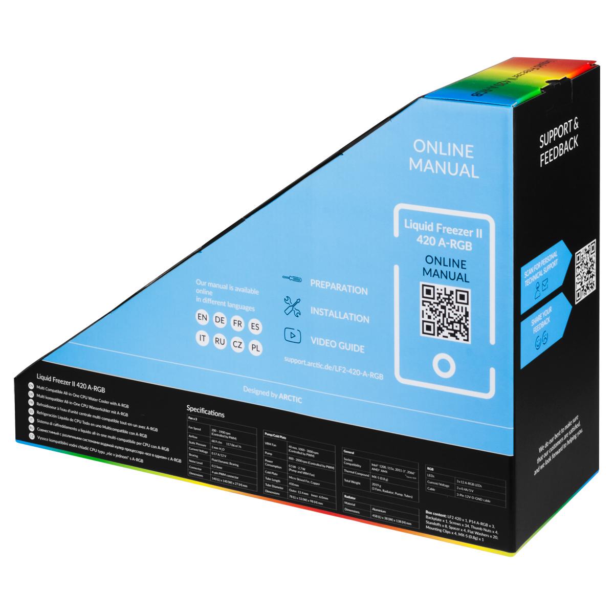 Охладител за процесор Arctic Liquid Freezer II 420 A-RGB - ACFRE00109A