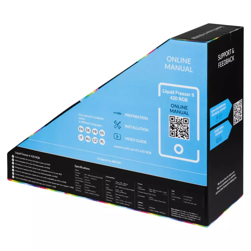 Охладител за процесор Arctic Liquid Freezer II 420 RGB - ACFRE00110A 