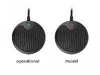 Настолен микрофон Delock 20672, Omnidirectional, USB, Черен