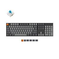 Геймърска механична клавиатура Keychron K10 Full-Size Gateron Blue Switch White LED ABS