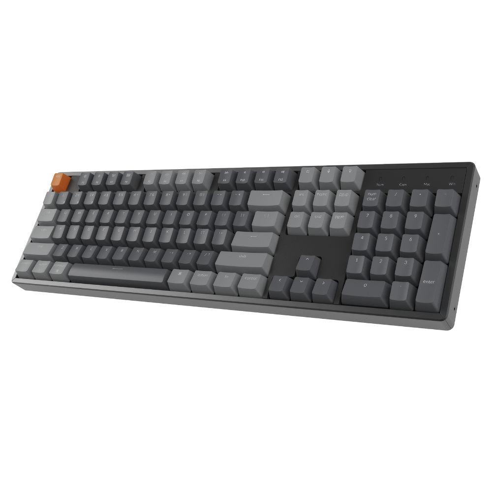 Gaming μηχανικό πληκτρολόγιο Keychron K10 Full-Size Gateron Blue Switch White LED ABS