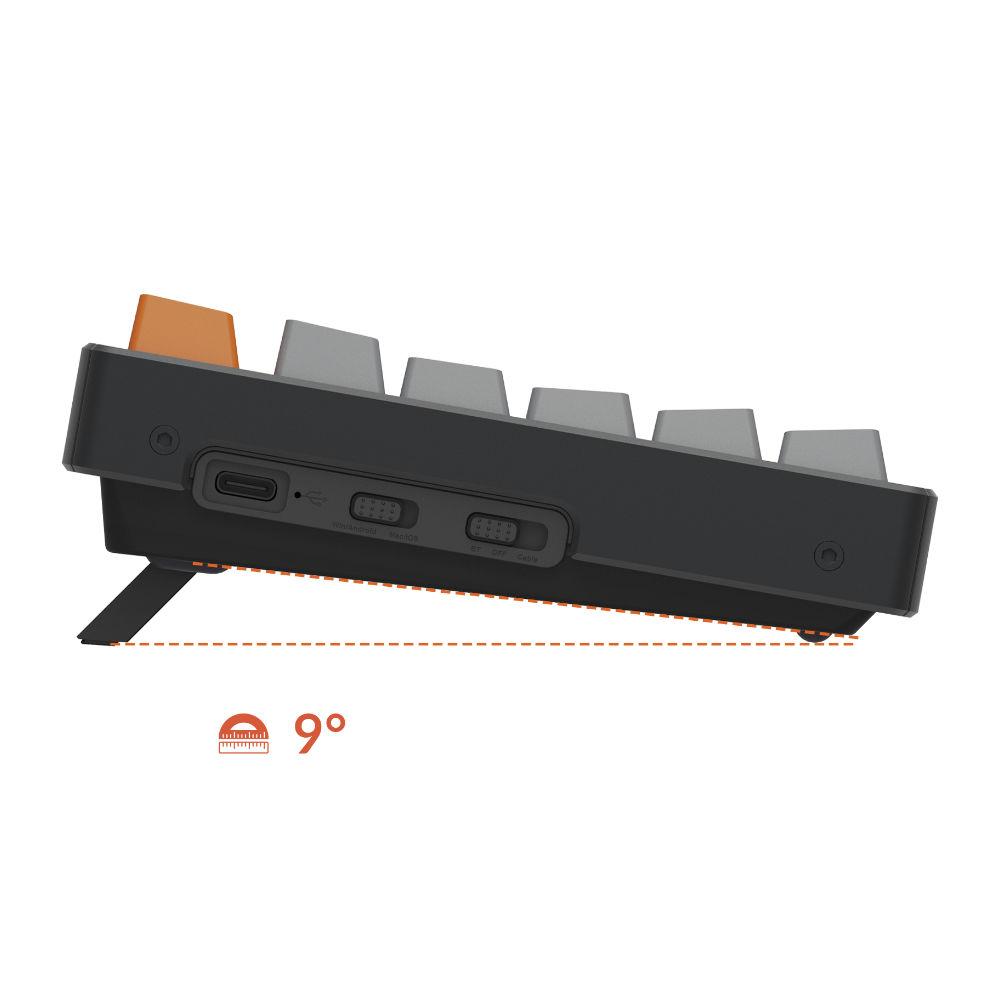 Gaming μηχανικό πληκτρολόγιο Keychron K10 Full-Size Gateron Blue Switch White LED ABS