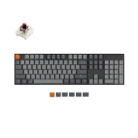 Геймърска механична клавиатура Keychron K10 Hot-Swappable Full-Size Gateron Brown Switch White LED ABS