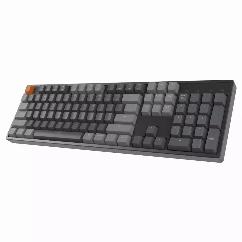Геймърска механична клавиатура Keychron K10 Hot-Swappable Full-Size Gateron Brown Switch White LED ABS