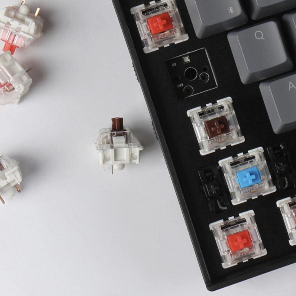 Keychron K10 Hot-Swappable Full-Size Gaming Mechanical Keyboard Gateron Brown Switch White LED ABS