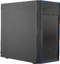Кутия Cooler Master MasterBox E501L Mid Tower Blue Trim