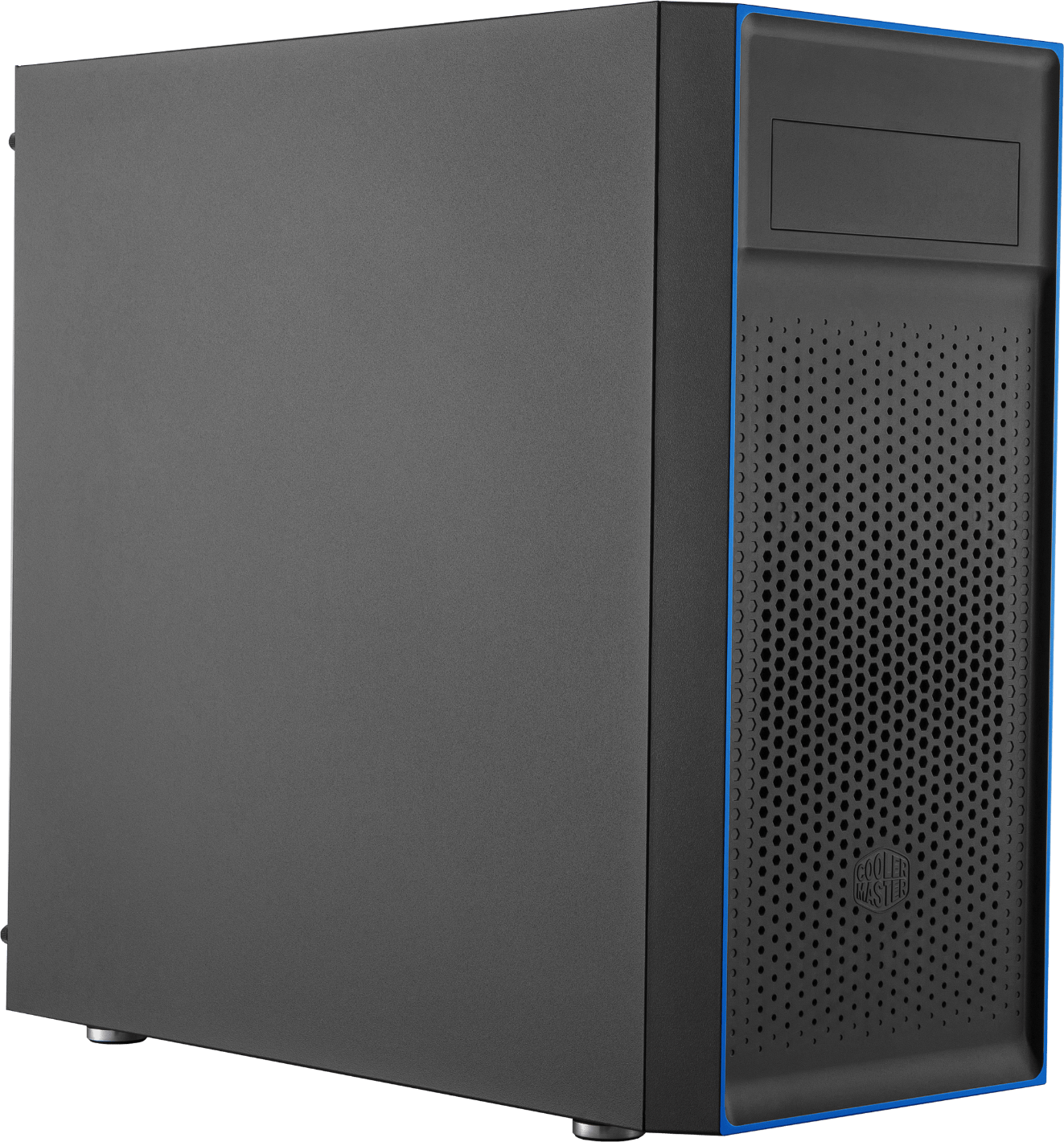 Кутия Cooler Master MasterBox E501L Mid Tower Blue Trim
