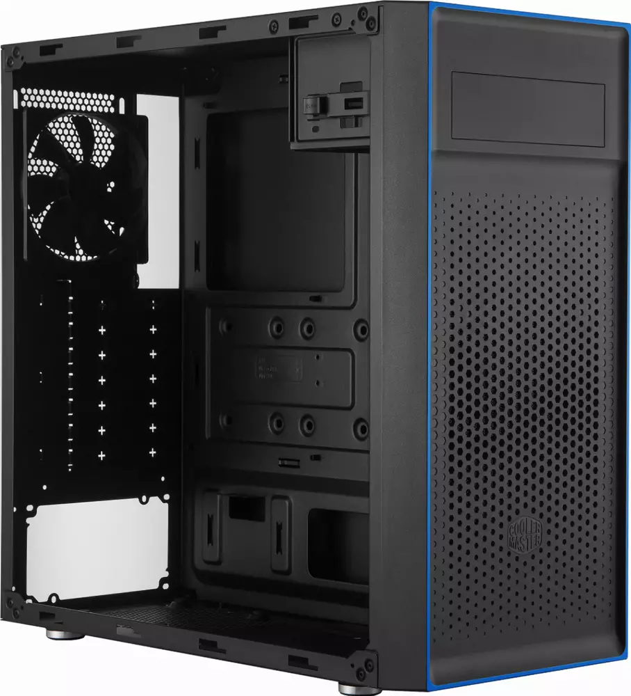 Кутия Cooler Master MasterBox E501L Mid Tower Blue Trim