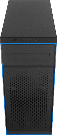 Кутия Cooler Master MasterBox E501L Mid Tower Blue Trim