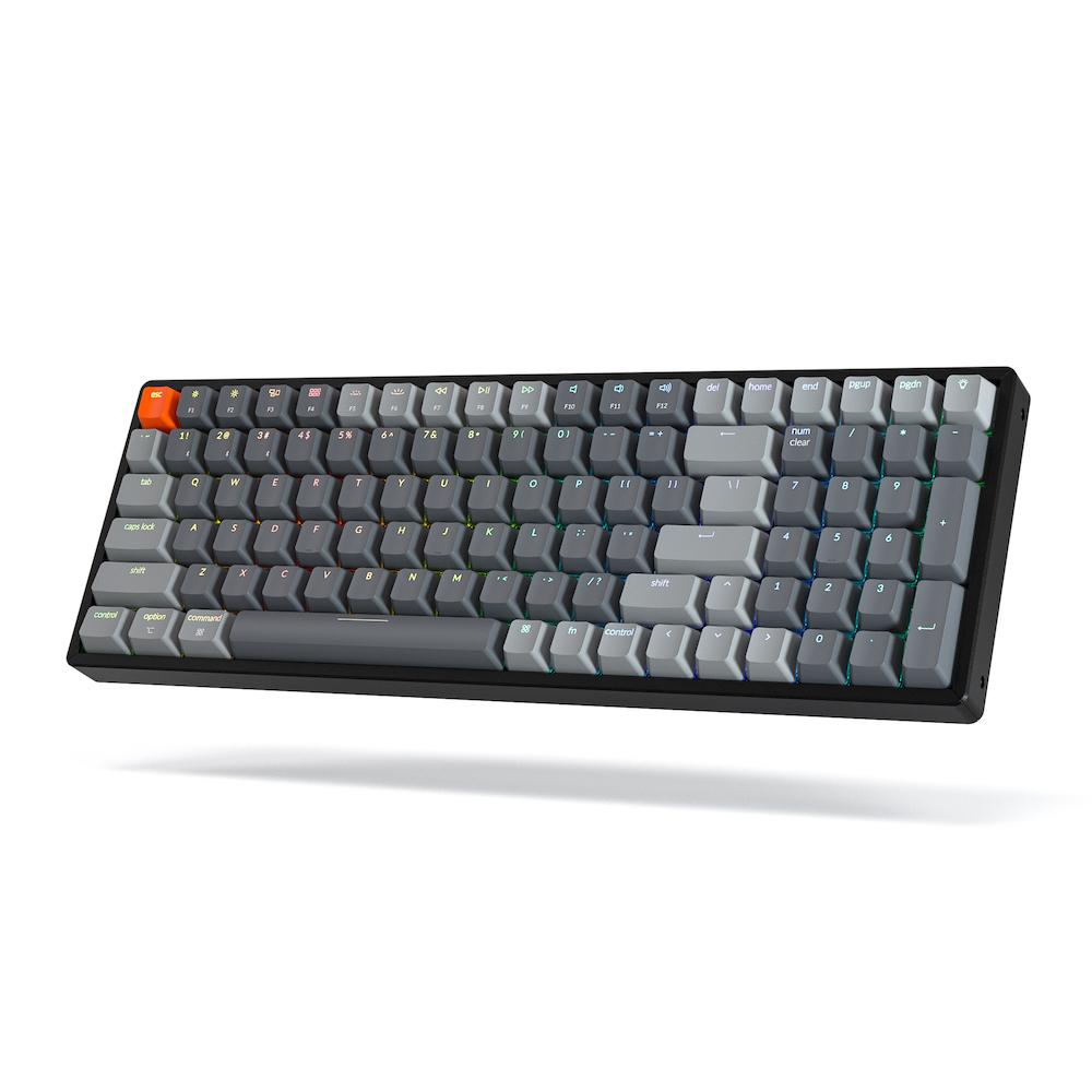 Геймърска Механична клавиатура Keychron K4 Aluminum Full-Size Gateron Blue Switch RGB LED ABS