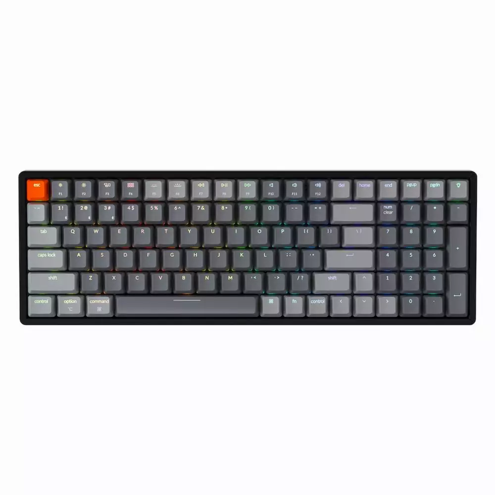 Геймърска Механична клавиатура Keychron K4 Aluminum Full-Size Gateron Brown Switch RGB LED ABS