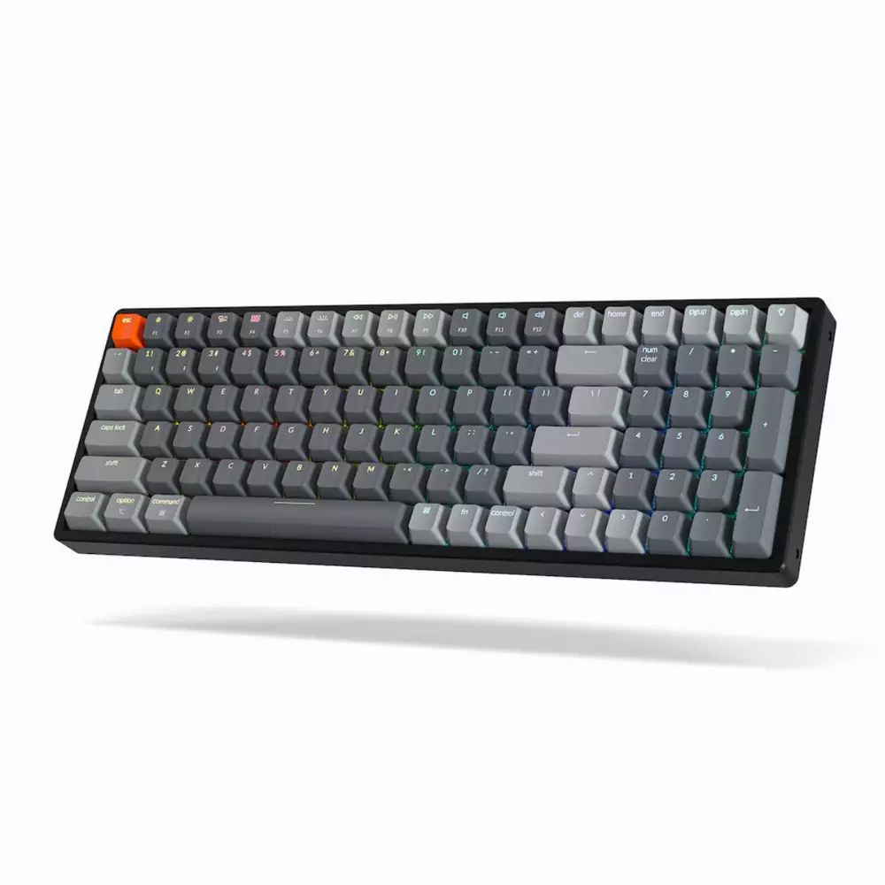 Геймърска Механична клавиатура Keychron K4 Aluminum Full-Size Gateron Brown Switch RGB LED ABS