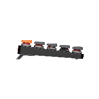 Геймърска механична клавиатура Keychron K7 Hot-Swappable 65% Keychron Low Profile Optical Red Switch RGB LED ABS