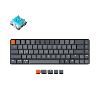 Геймърска механична клавиатура Keychron K7 Hot-Swappable 65% Keychron Low Profile Optical Blue Switch RGB LED ABS