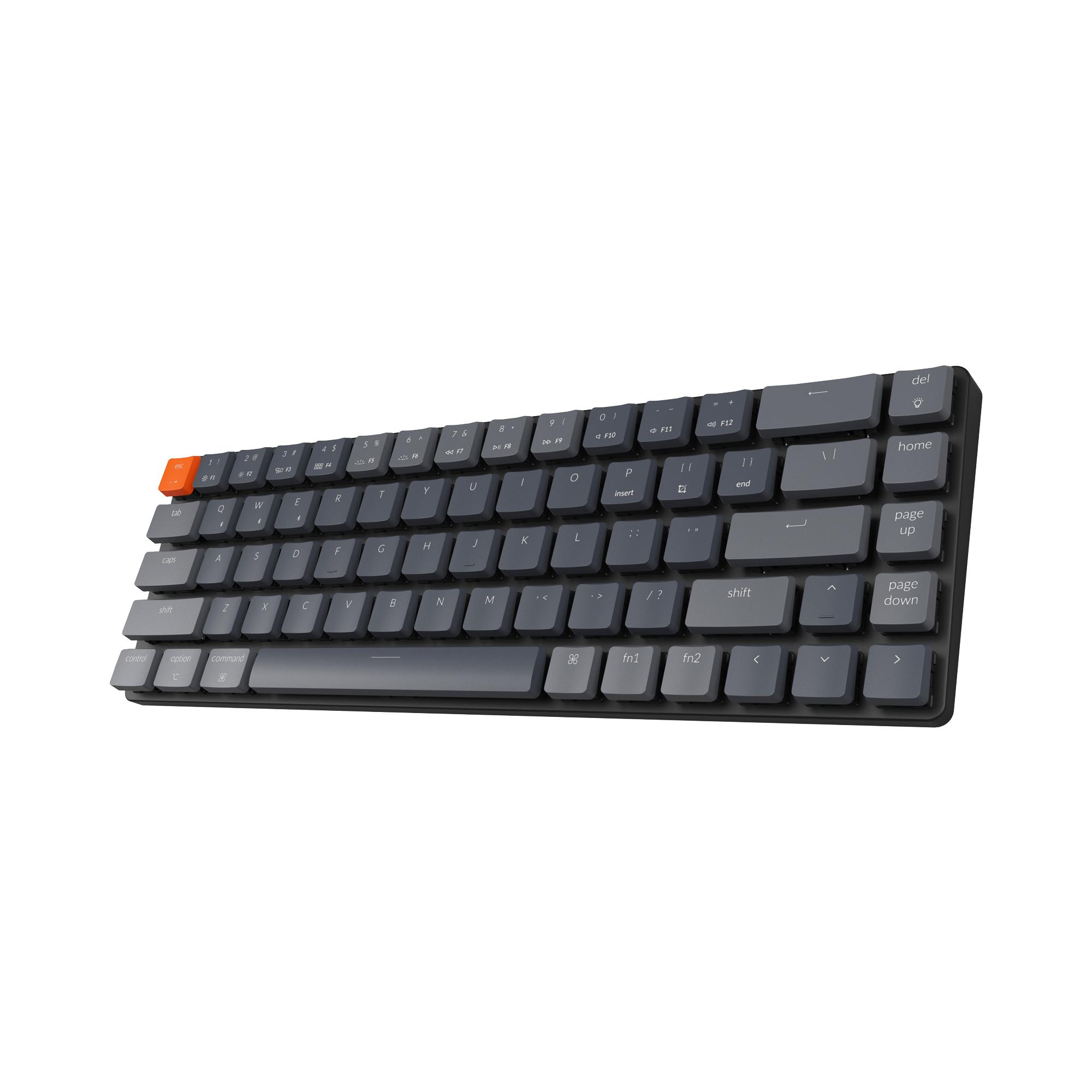 Геймърска механична клавиатура Keychron K7 Hot-Swappable 65% Keychron Low Profile Optical Blue Switch RGB LED ABS