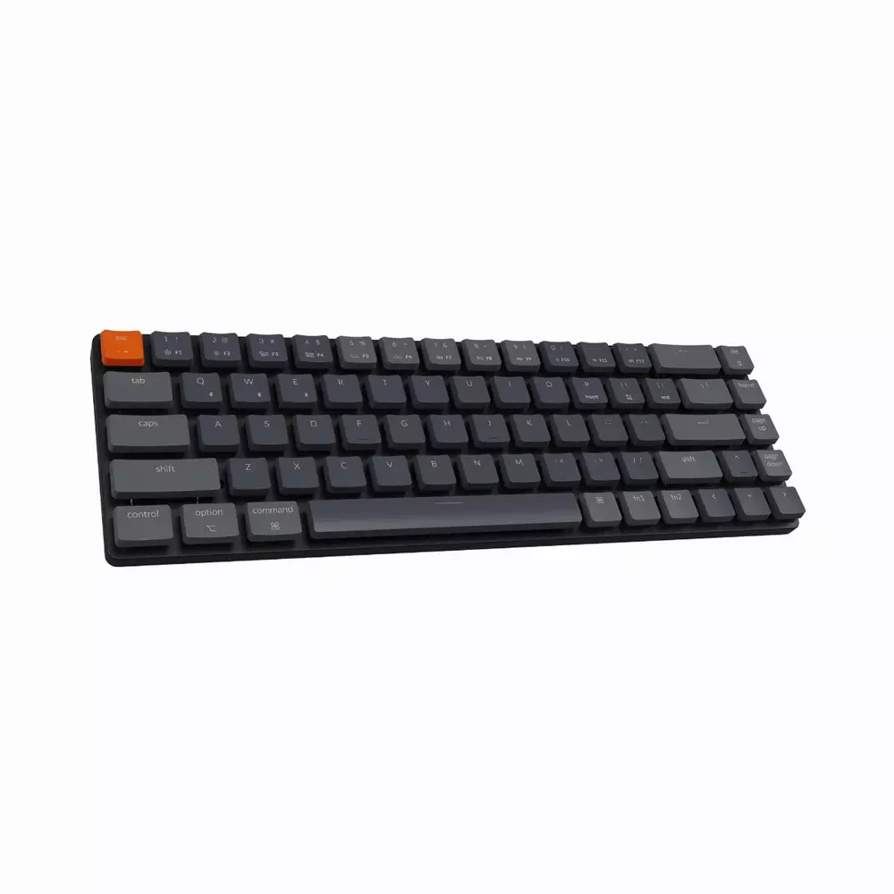 Gaming μηχανικό πληκτρολόγιο Keychron K7 Hot-Swappable 65% Keychron Low Profile Optical Mint Switch RGB LED ABS