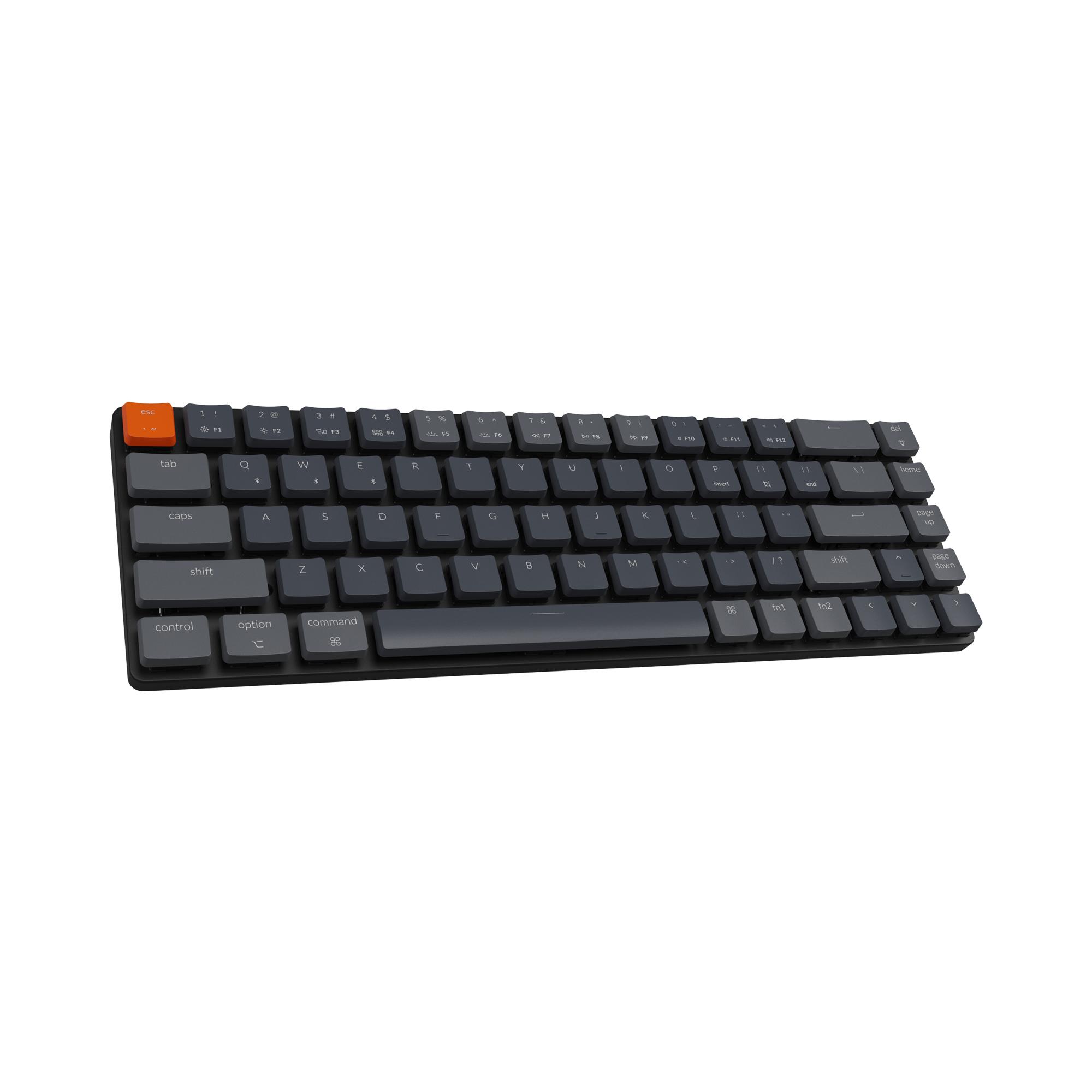 Gaming μηχανικό πληκτρολόγιο Keychron K7 Hot-Swappable 65% Keychron Low Profile Optical Mint Switch RGB LED ABS