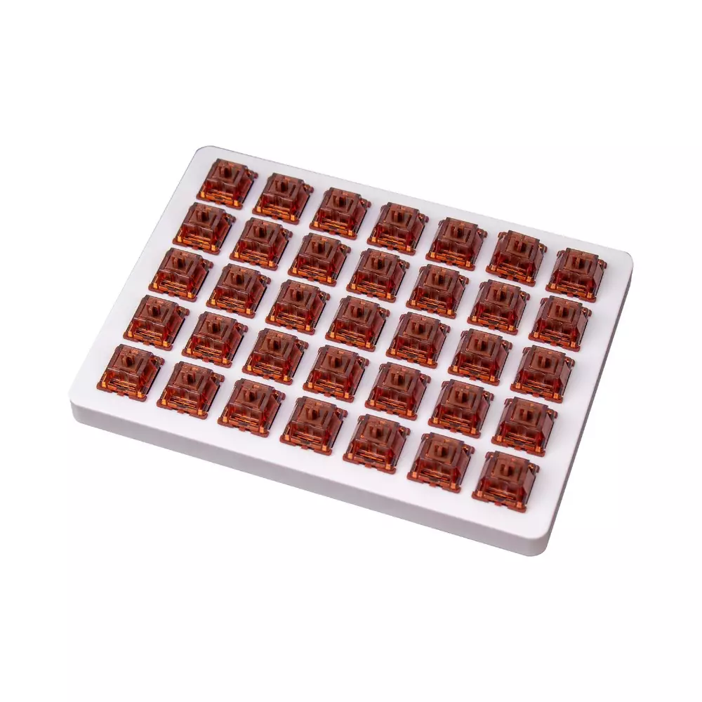 Суичове за механична клавиатура Keychron Gateron Cap Golden Brown Switch Set 35 броя