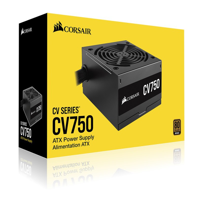 Захранване Corsair CV750 (750 Watt) 80 Plus Bronze PSU EU - CP-9020237-EU