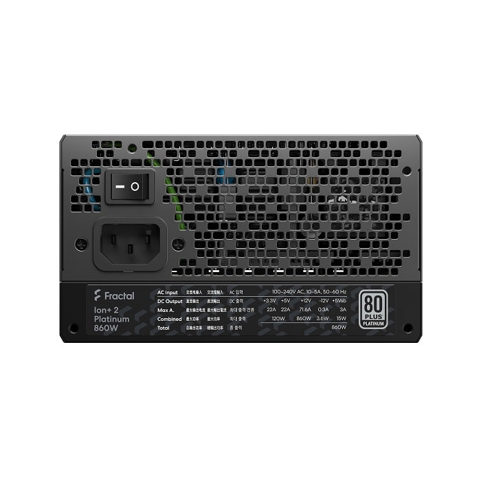 Захранване Fractal ION+2 860W 80 Plus Platinum ATX PSU - FD-P-IA2P-860-EU