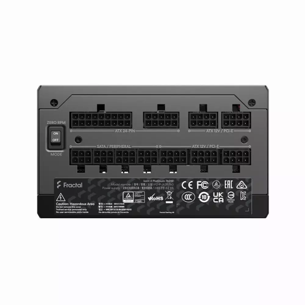 Захранване Fractal ION+2 760W 80 Plus Platinum ATX PSU - FD-P-IA2P-760-EU