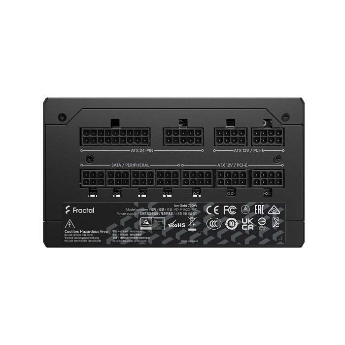 Захранване Fractal ION 750W 80 Plus Gold ATX PSU - FD-P-IA2G-750-EU