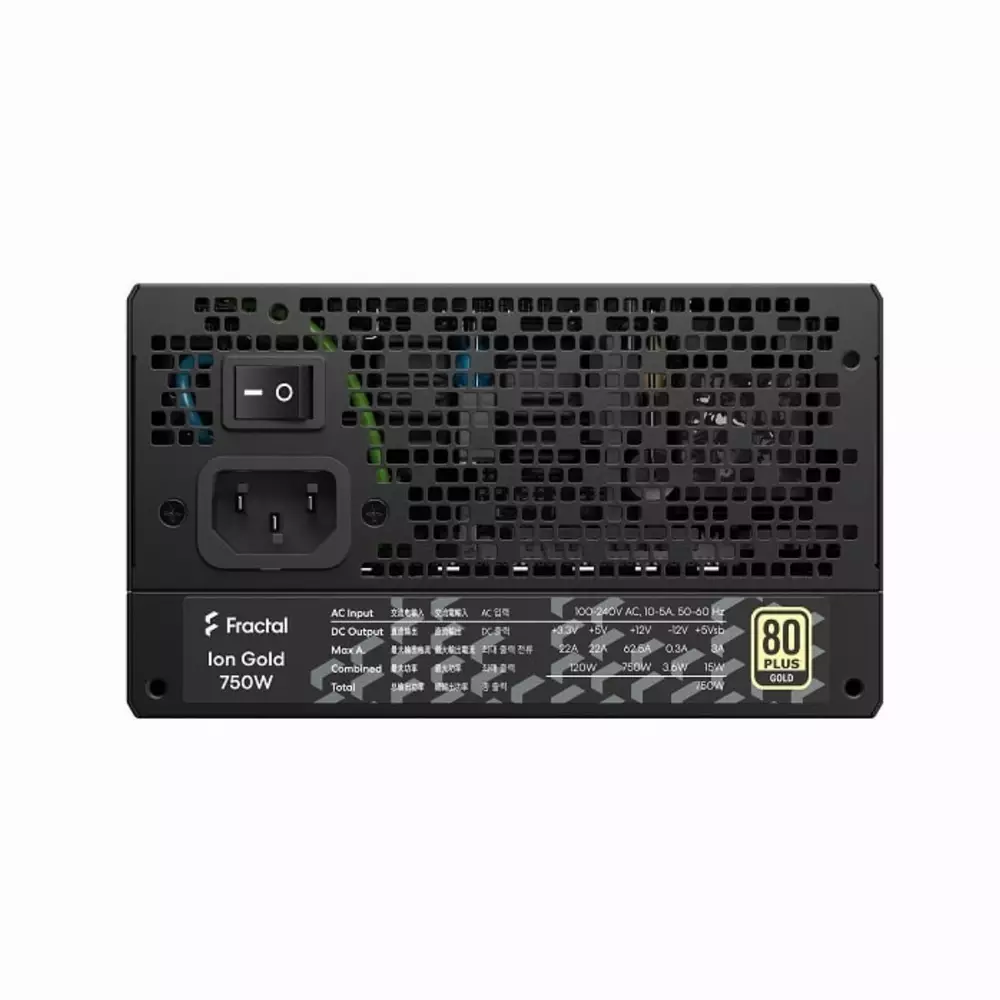 Захранване Fractal ION 750W 80 Plus Gold ATX PSU - FD-P-IA2G-750-EU