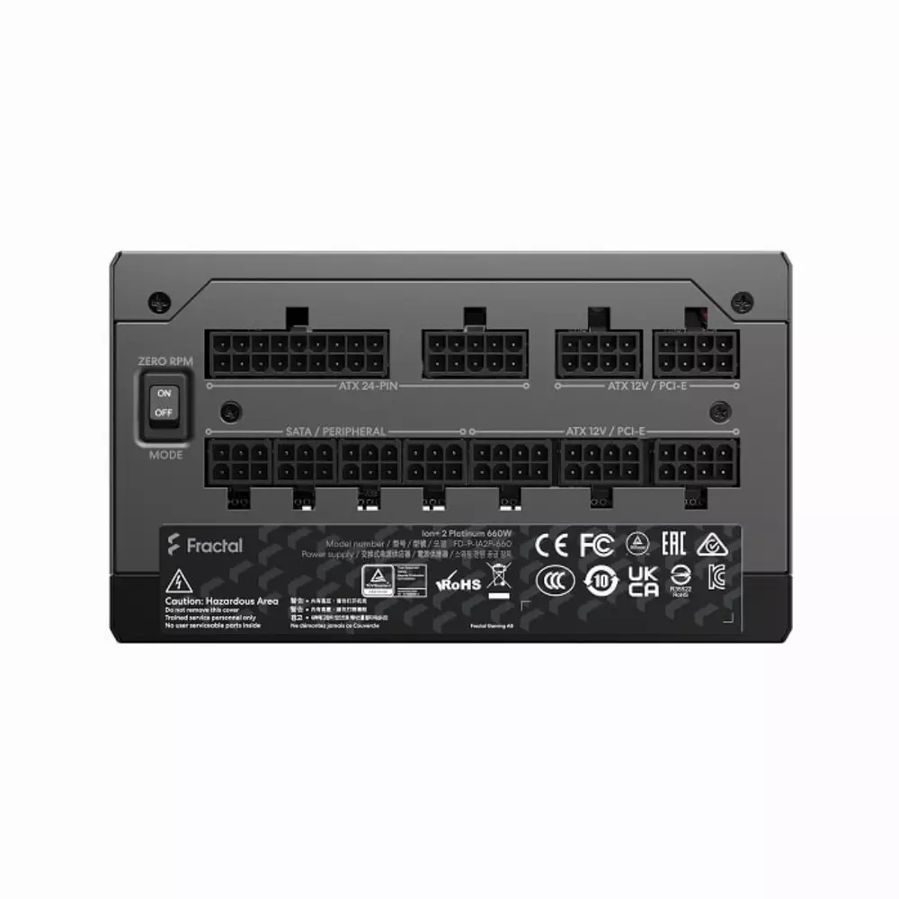 Захранване Fractal ION+2 660W 80 Plus Platinum ATX PSU - FD-P-IA2P-660-EU
