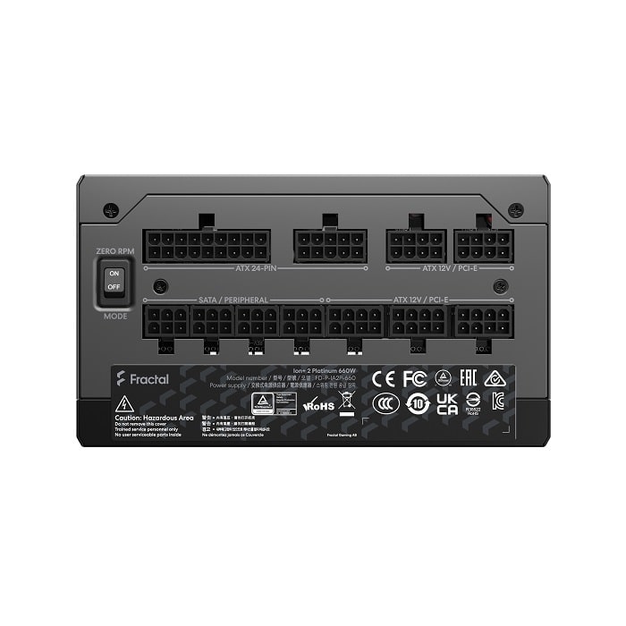 Захранване Fractal ION+2 660W 80 Plus Platinum ATX PSU - FD-P-IA2P-660-EU