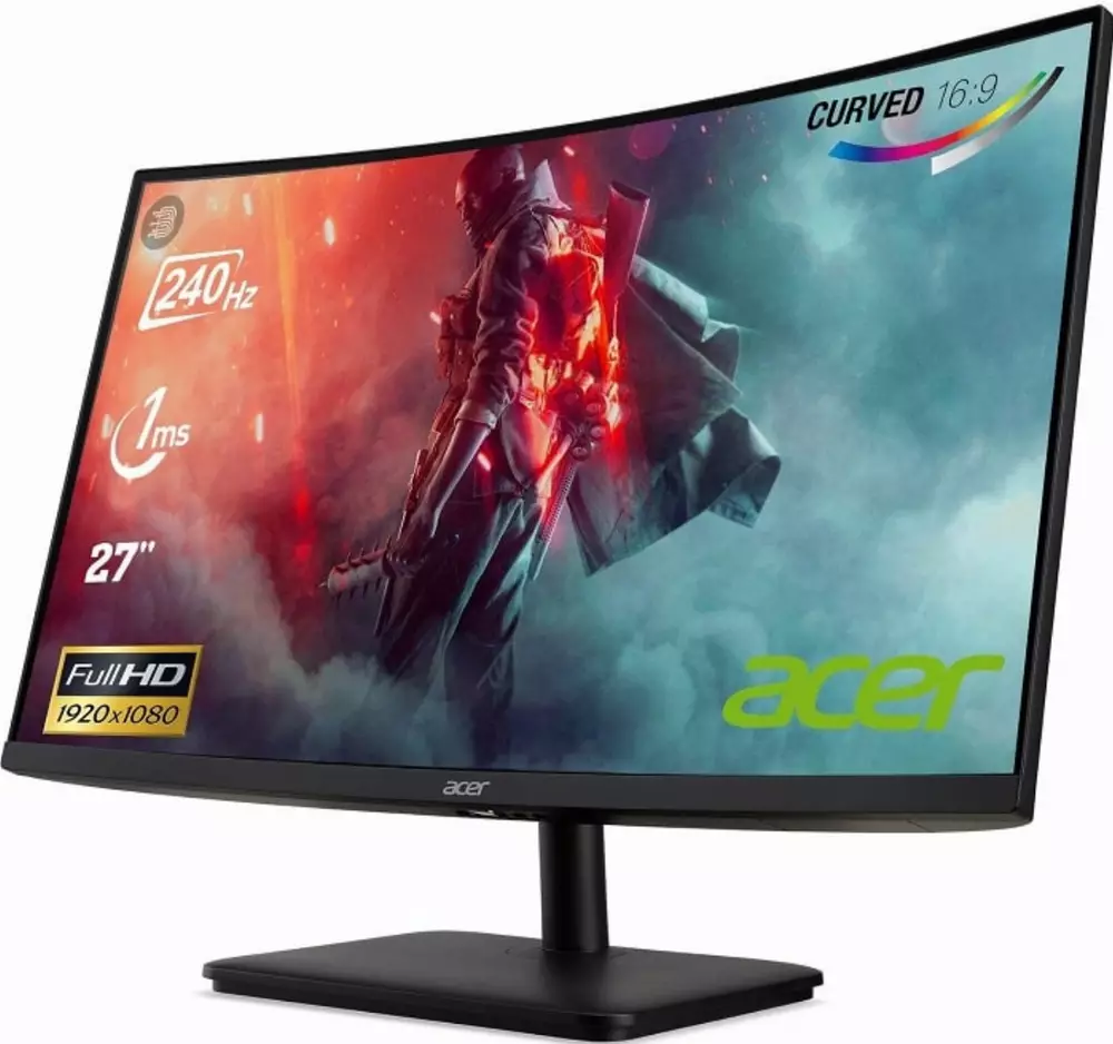 Монитор Acer 27" ED270XBIIPX, VA Curved, FHD 1920x1080, 240Hz, 1ms, Adaptive Sync - UM.HE0EE.X01