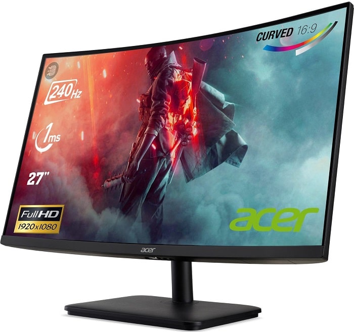 Монитор Acer 27" ED270XBIIPX, VA Curved, FHD 1920x1080, 240Hz, 1ms, Adaptive Sync - UM.HE0EE.X01