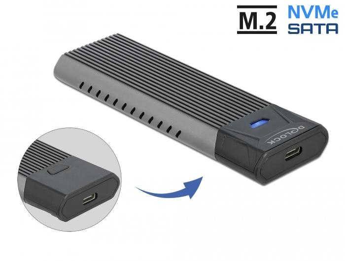 Кутия за SSD M.2 Delock 63263 NVMe PCIe USB-C 3.2 Gen 2